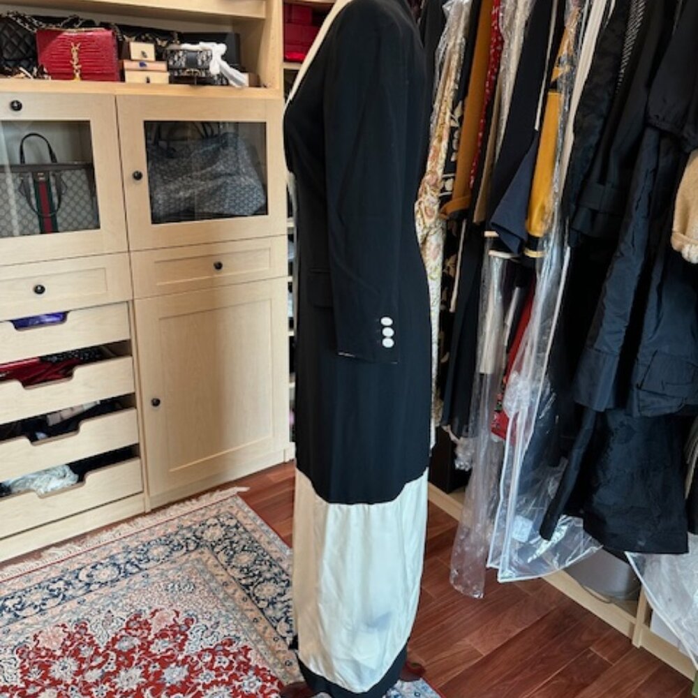 Moschino Couture Black and Off-white Size 38 Coat - Picture 5 of 16